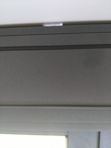 vue zoomée de la zone où il n'y a pas de joint